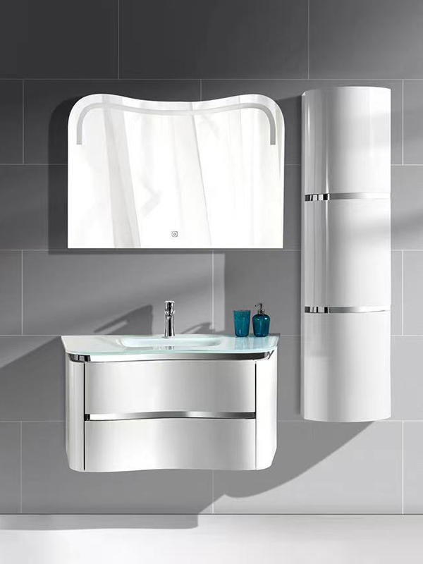 KP-5806 Otel için modern PVC banyo dolabı
